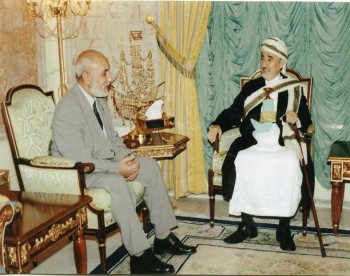 الشيخ عبد الله  يستقبل رئيس منظمة الاغاثة الاسلامية في بريطانيا  الدكتور هاني البناء 20 يناير 2006م